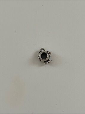 Pandora Teapot Charm with Solid 14k Gold - Retired